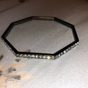 Octagonal Rhinestone Metal Bracelet!